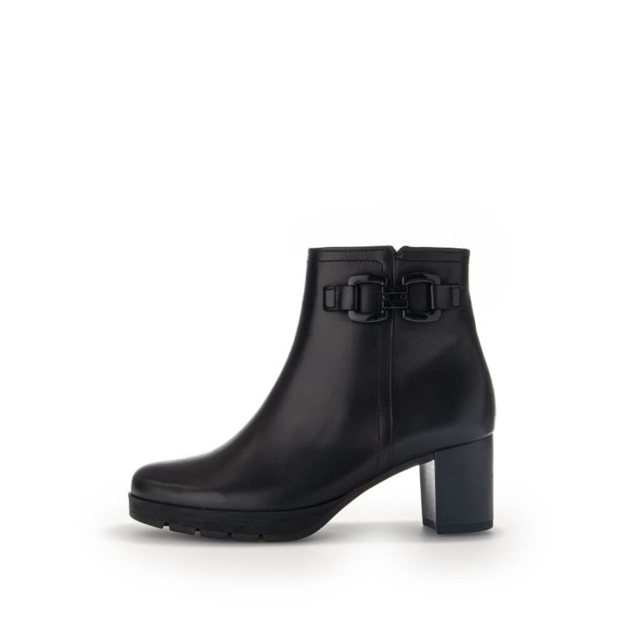 Gabor Heeled Ankle Boot With Trim Detail - Esses 32.072 | Ankle Boots