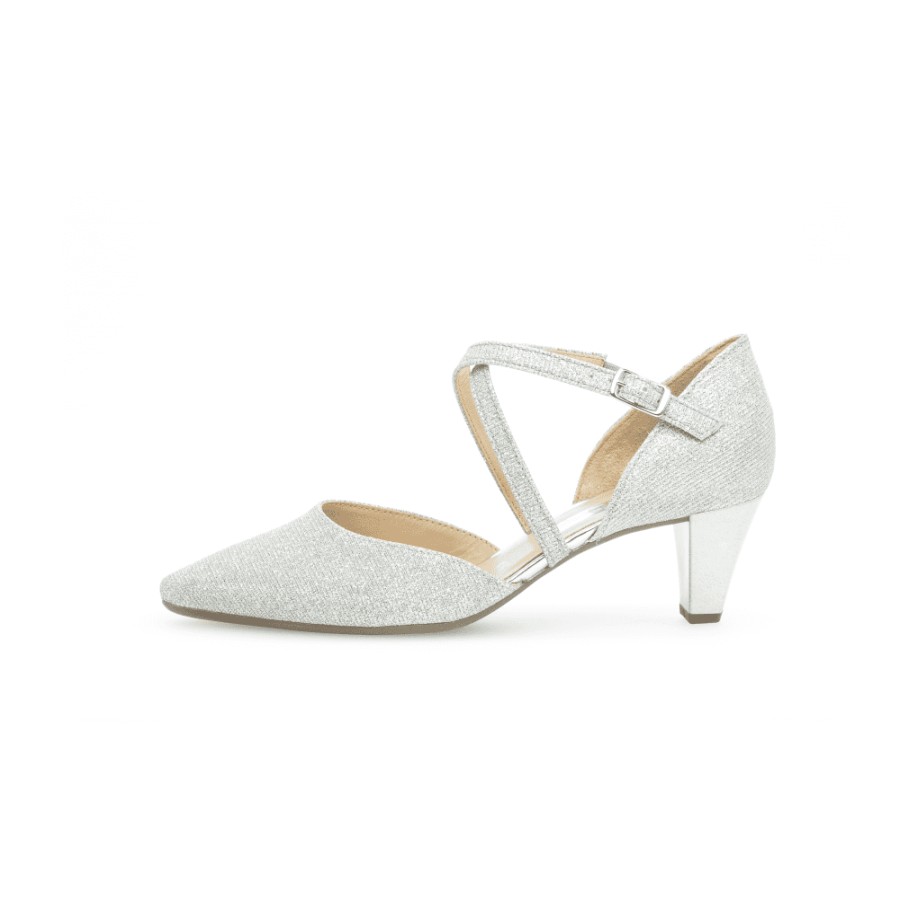 Gabor - Pointed Toe Court Shoe With Straps - Callow - 01.363 | Courts