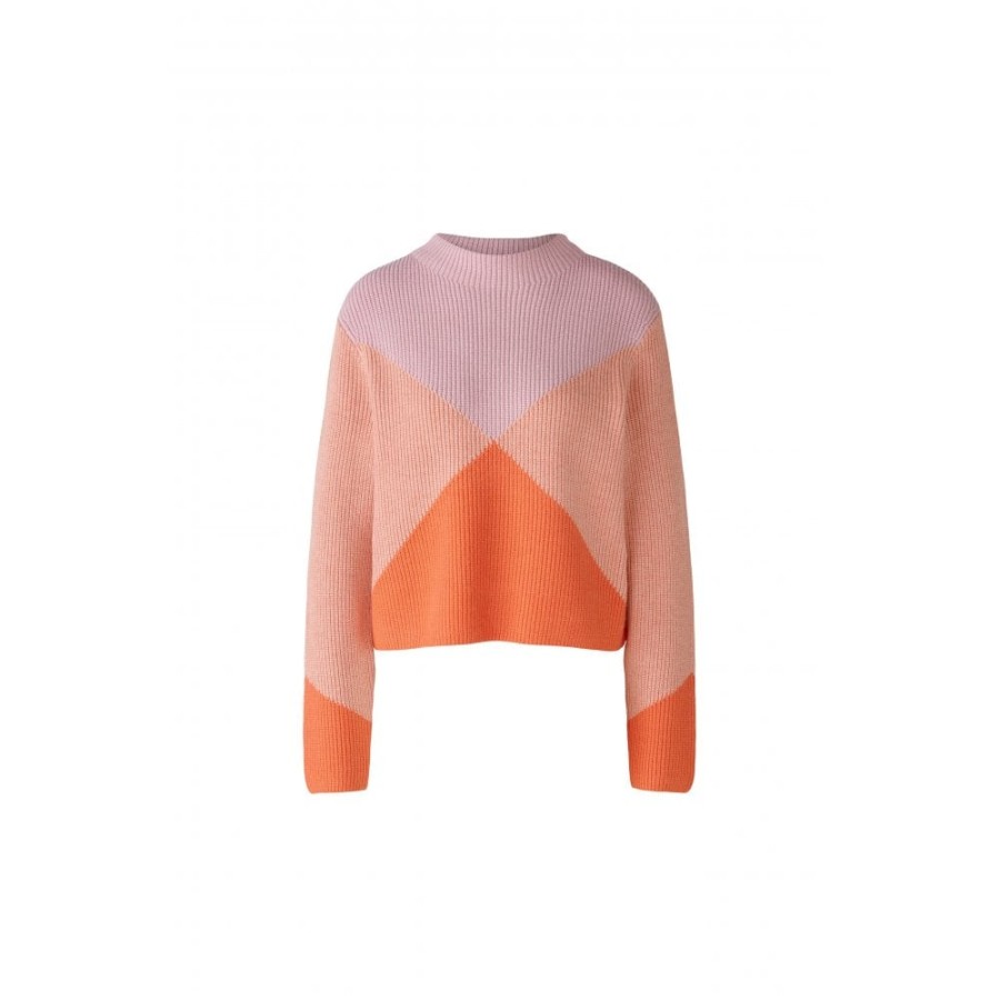 Oui Triangle Panel Sweater - 86042 | Knitwear