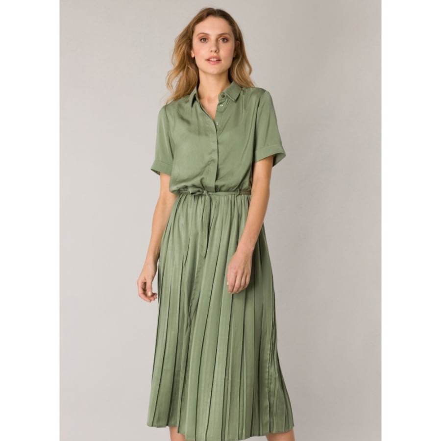 Yest Pleated Shirt Dress - Gerielle 3636 | Dresses