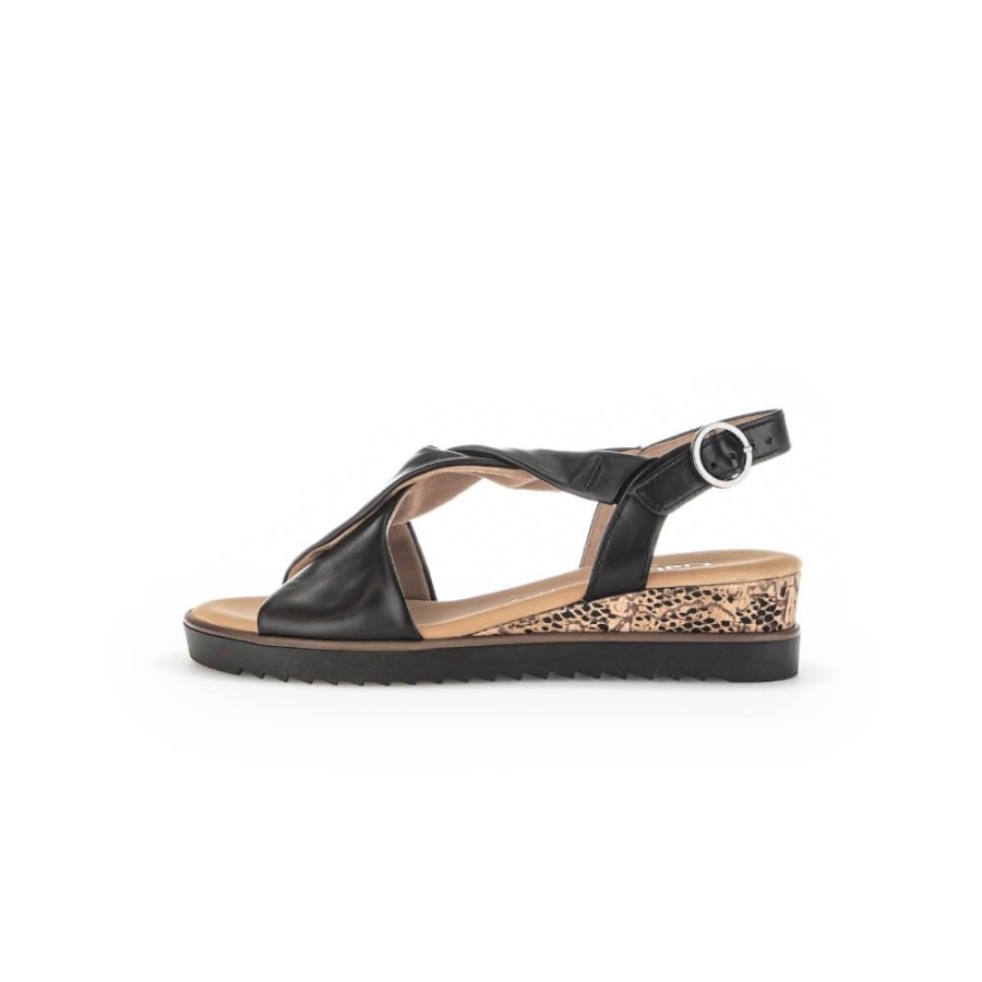 Gabor Twist Strap Sandal - Rich 42.751 | Sandals