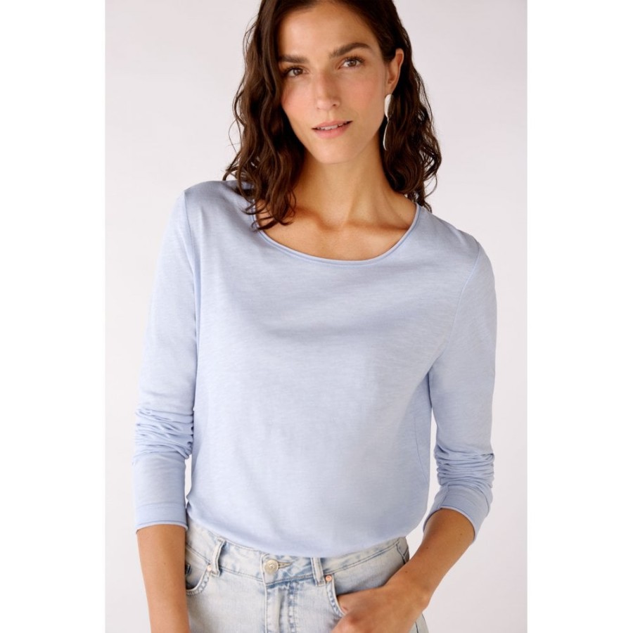 Oui Long Sleeve T-Shirt - 77978 | Tops/T-Shirts