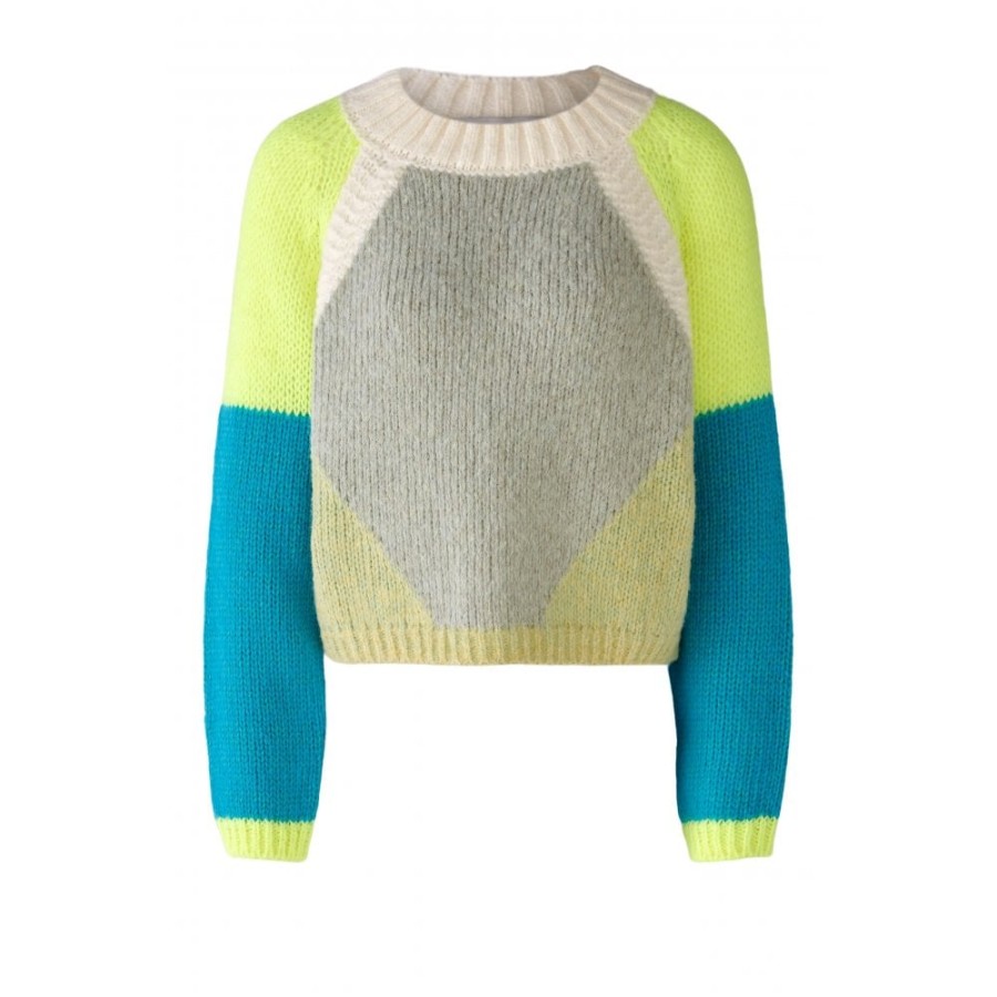 Oui Colourblock Sweater - 79091 | Knitwear