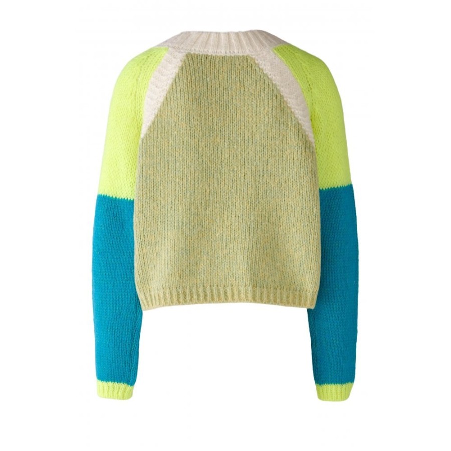 Oui Colourblock Sweater - 79091 | Knitwear