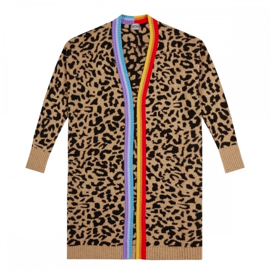 Orwell & Austen Leopard Rainbow Cardigan | Cardigans