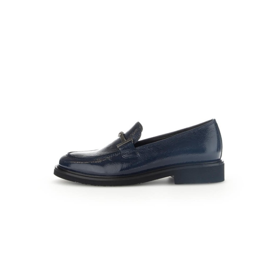 Gabor Patent Loafer With Trim Detail - Layne 35.211 | Loafers And Moccasins