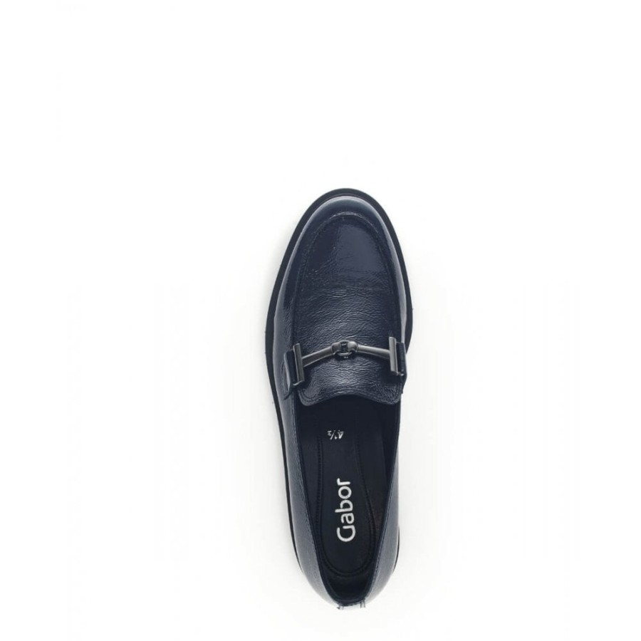 Gabor Patent Loafer With Trim Detail - Layne 35.211 | Loafers And Moccasins