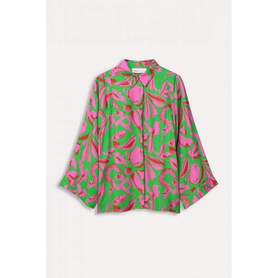 POM Amsterdam Pom Cheerful Print Blouse - Sp7689 | Shirts And Blouses