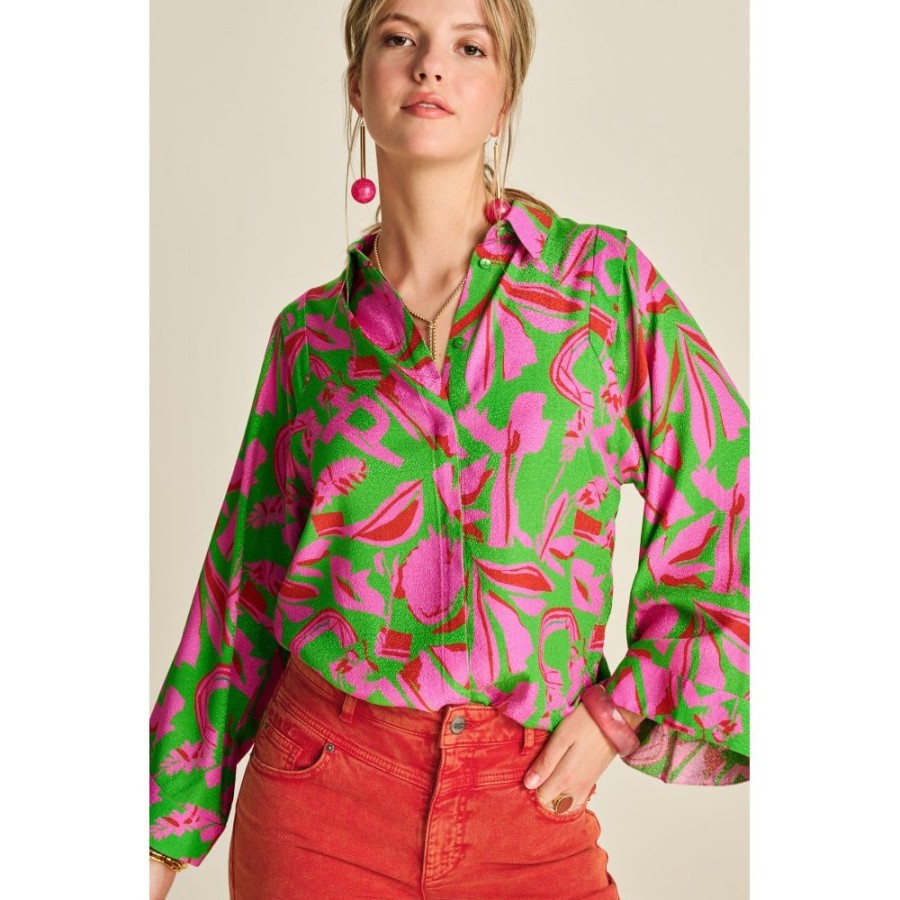 POM Amsterdam Pom Cheerful Print Blouse - Sp7689 | Shirts And Blouses