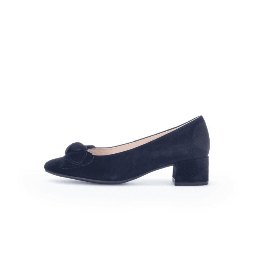 Gabor Bow Detail Block Heel - Hooty 91.442 | Courts