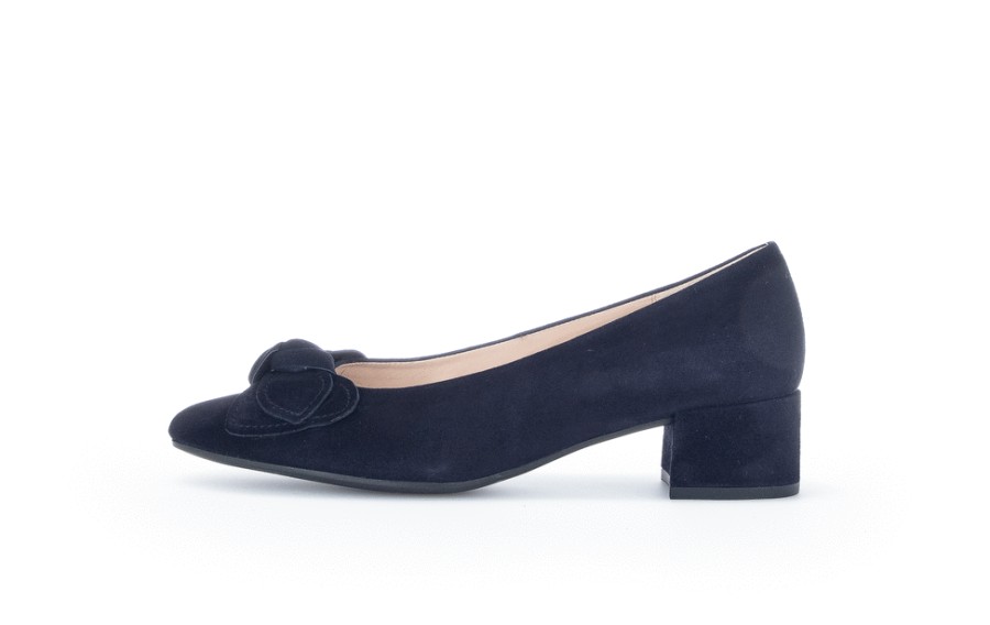 Gabor Bow Detail Block Heel - Hooty 91.442 | Courts