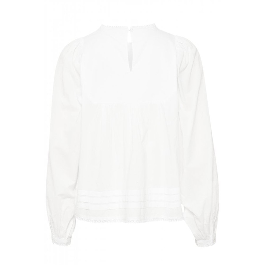 Part Two Cotton Blouse With Neckline Detail - Edit | Shirts And Blouses