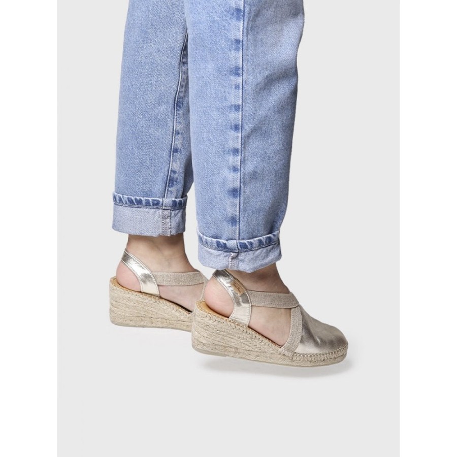 Toni Pons Metallic Wedge Espadrille - Tossa | Espadrilles