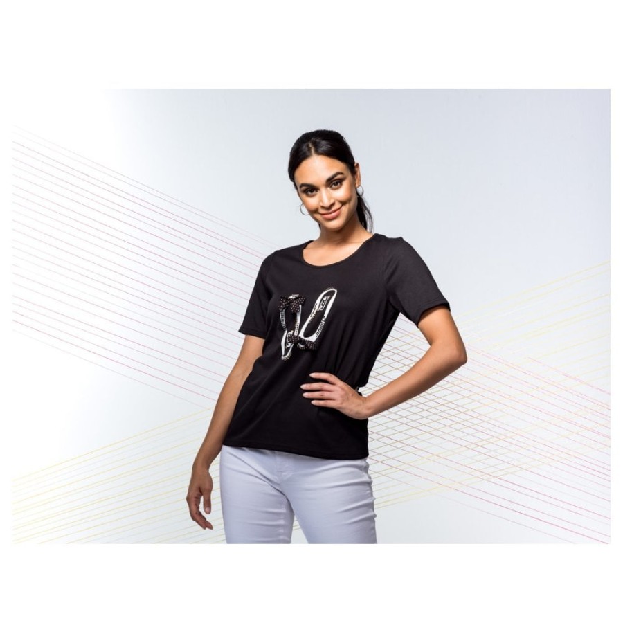 Elena Wang Shoe Bow T-Shirt - 30145 | Tops/T-Shirts