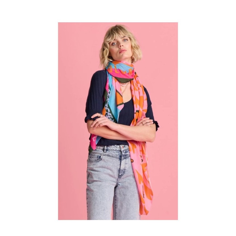 POM Amsterdam Pom Heart Scarf - Sp7185 | Scarves